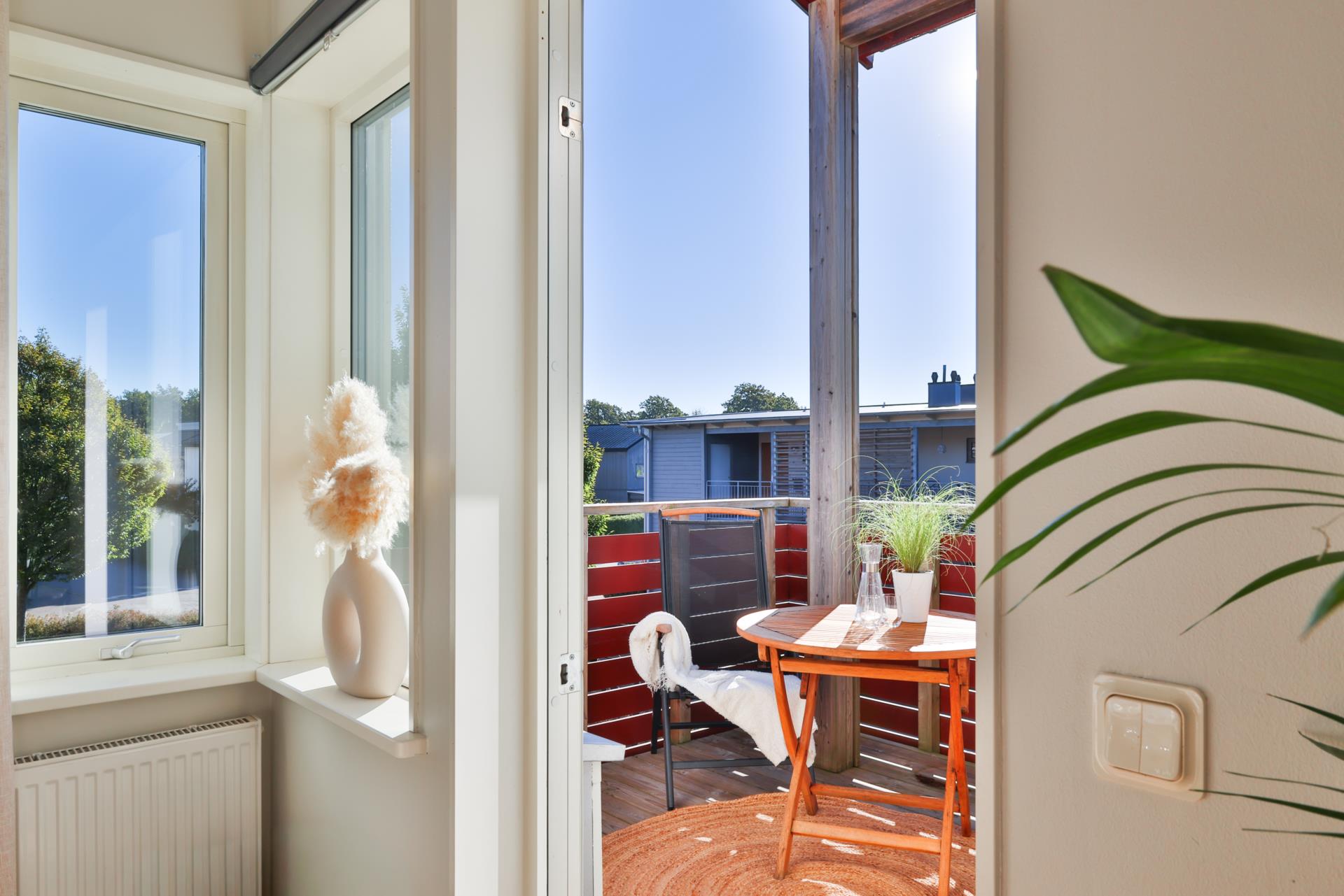 Modern 4:a med balkong och låg avgift i Lilleby – skuldfri förening!