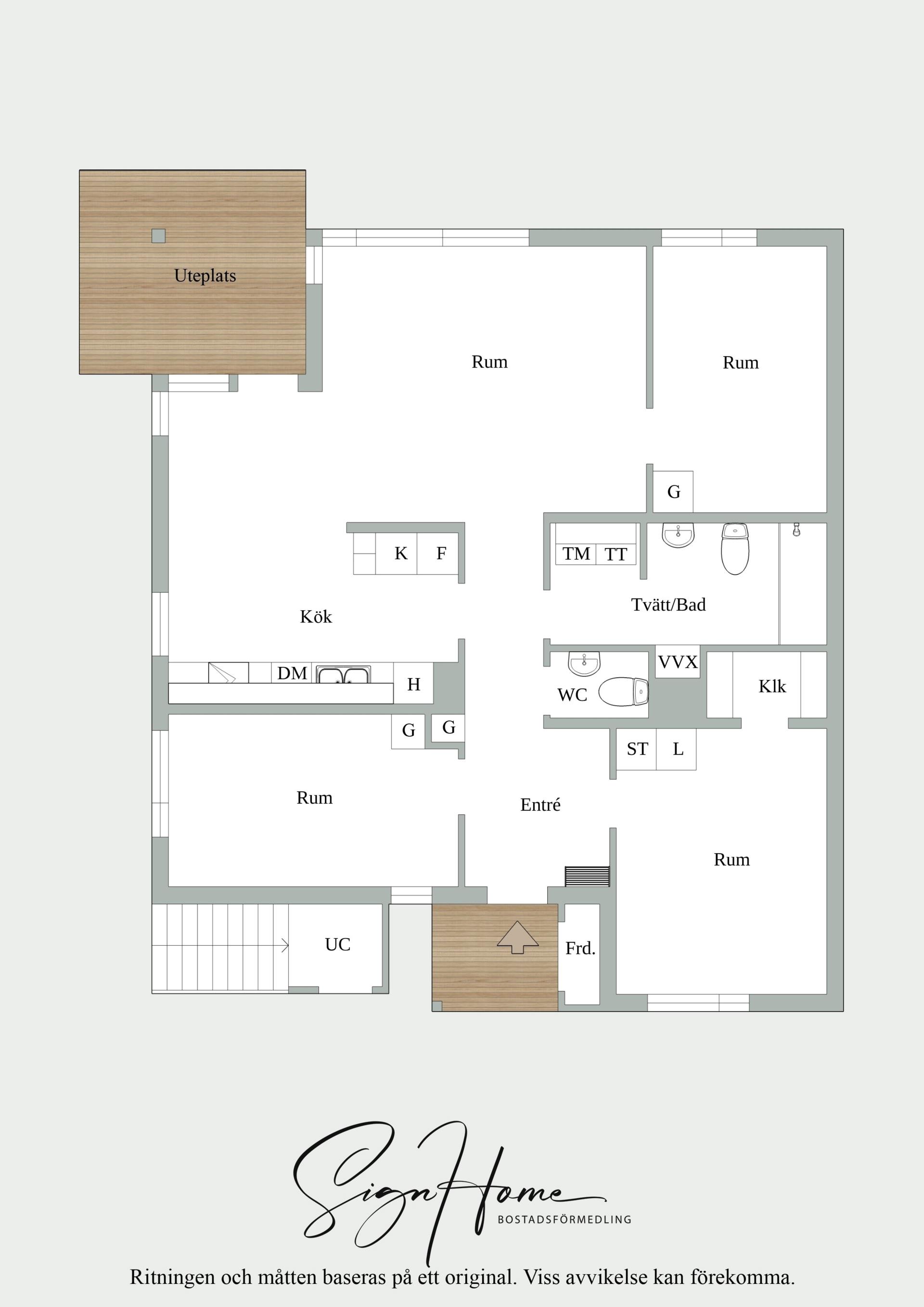 Modern 4:a med balkong och låg avgift i Lilleby – skuldfri förening!