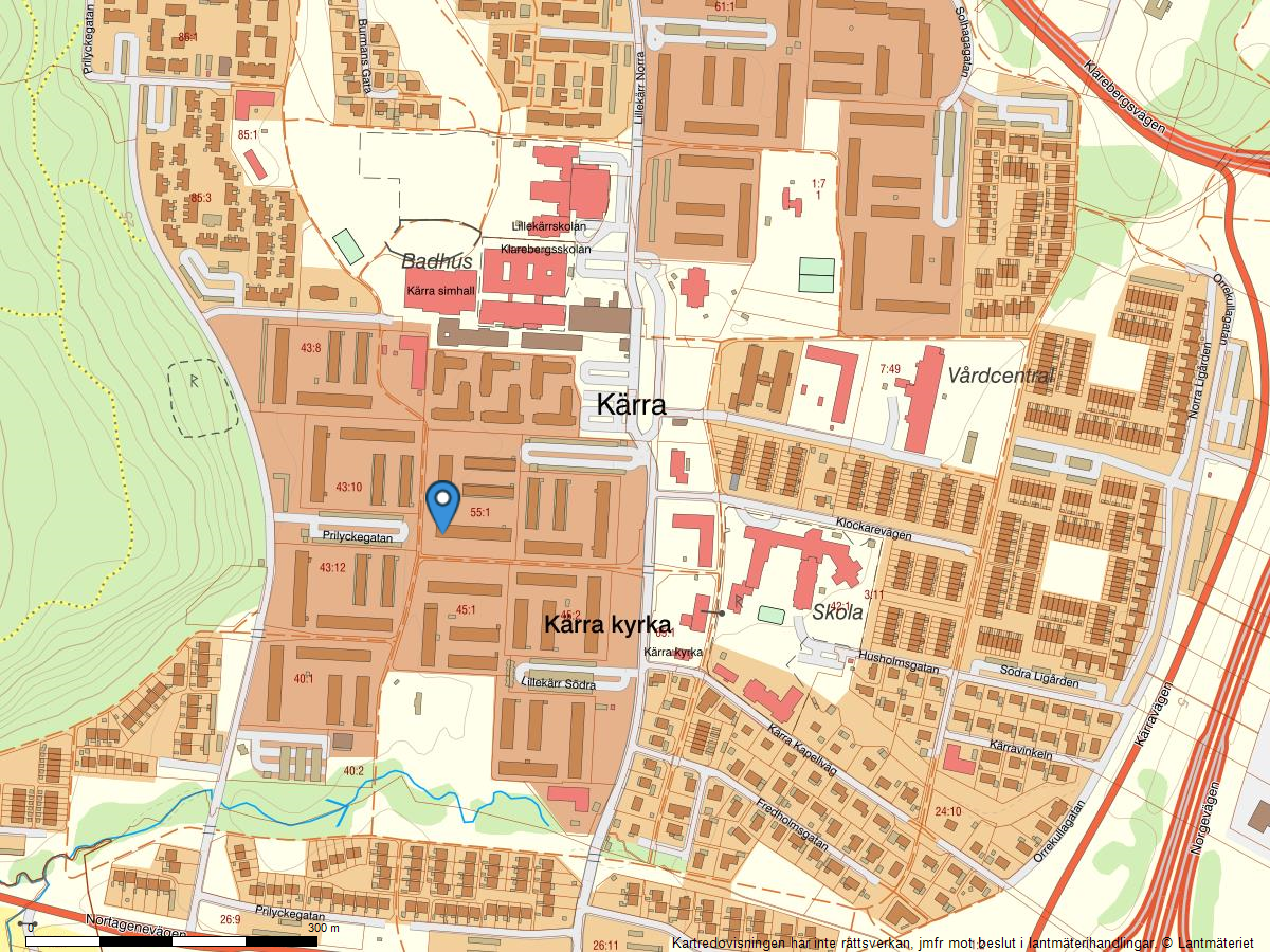 Snyggt renoverad 2:a i Kärra med stor balkong i söderläge