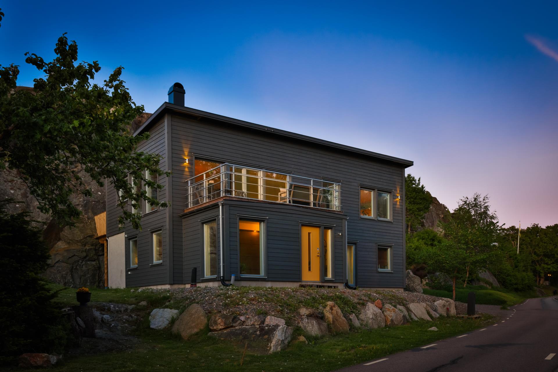 Exklusiv villa i Tumlehed med havsutsikt och arkitektur i toppklass