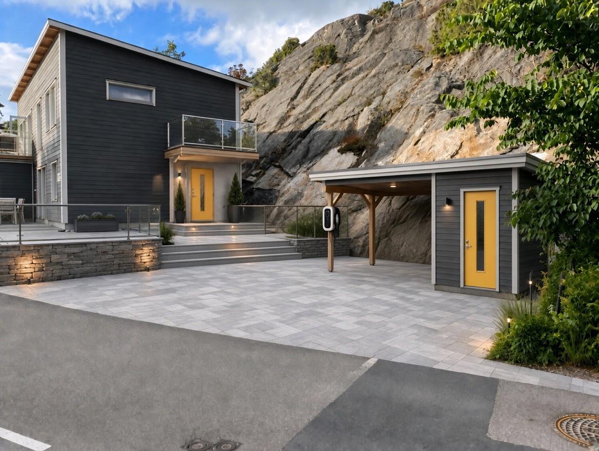 Exklusiv villa i Tumlehed med havsutsikt och arkitektur i toppklass