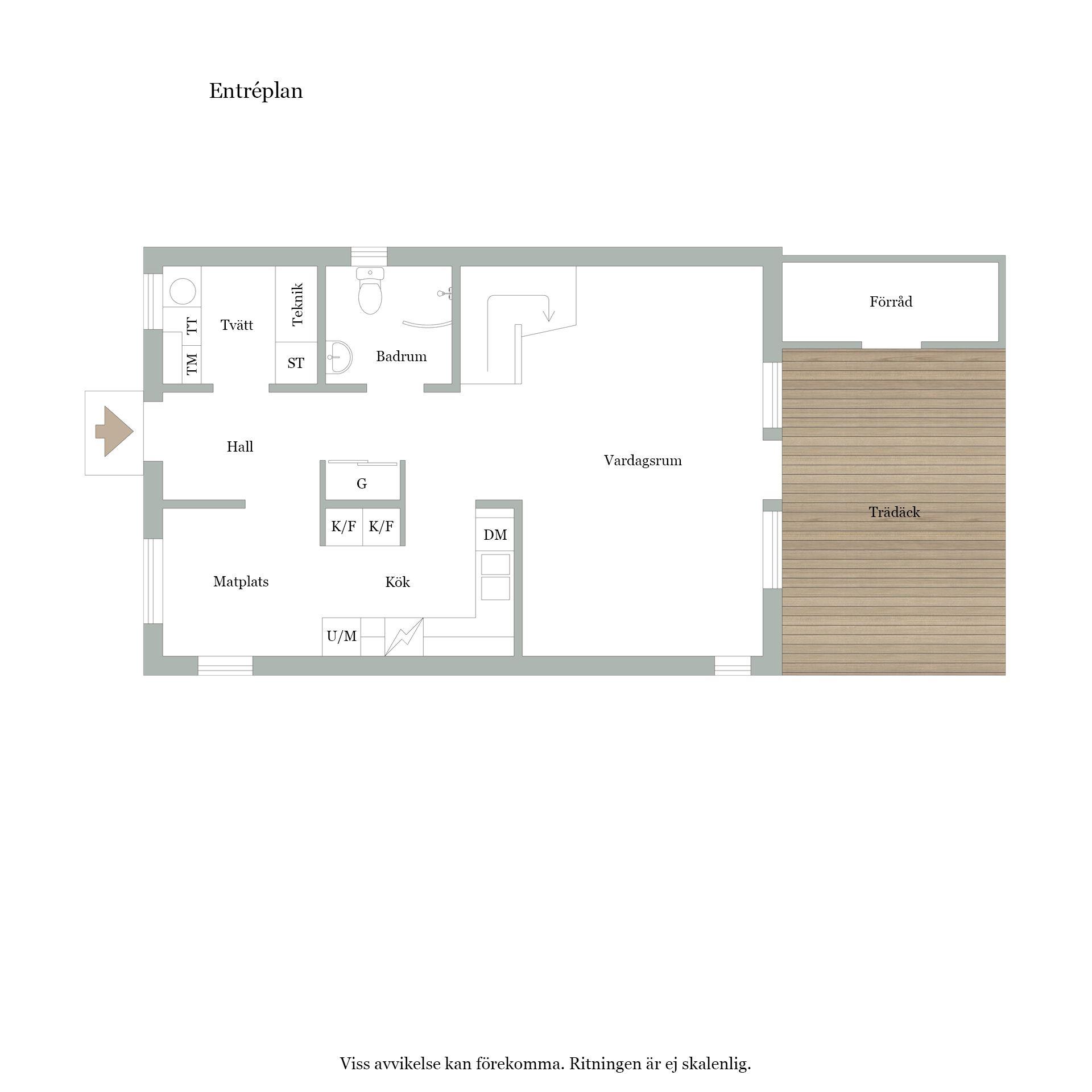 Modernt bostadsrättshus med härlig trädgård och carport i Länsmansgården