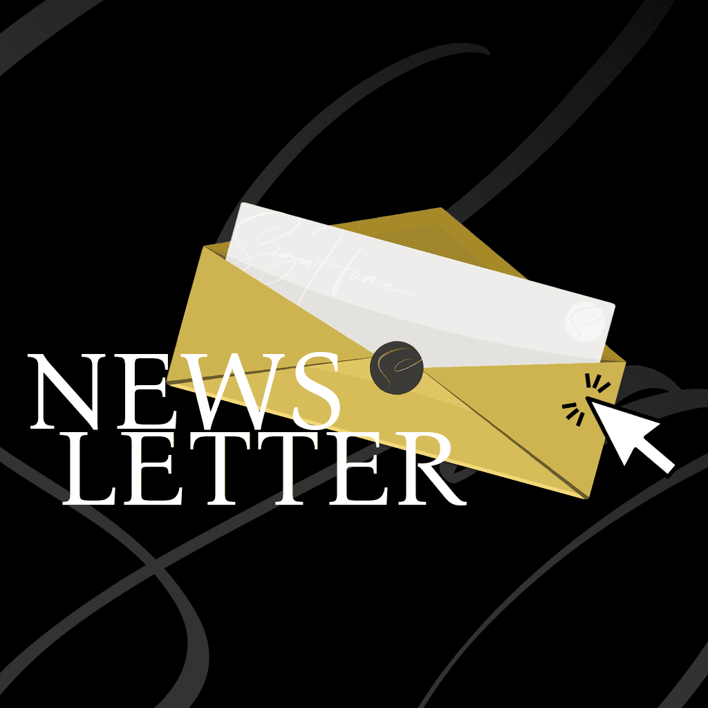 Newsletter mobil mörk
